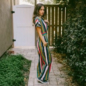 Rainbow Multicolor Stripe Romper Jumpsuit 🎈